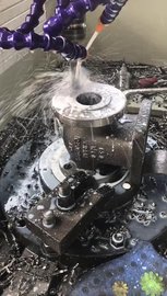 高速钻碳钢阀门加工视频