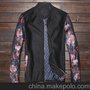 热销男士印花商务夹克批发 广州服装厂外套定制