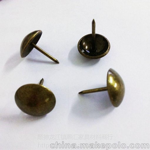 現(xiàn)貨供應加長泡釘 11*23mm 青古釘 圖釘 沙發(fā)銅釘 圓頭釘圖片