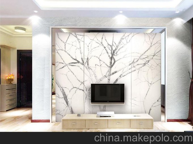 藝術(shù)玻璃背景墻廠家定做圖片