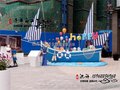 新疆海盗装饰木船生产厂家供应：景观船工艺船道具船