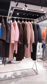 双面尼羊绒大衣19冬 品牌专柜货源 广州品牌折扣女装尾货走份