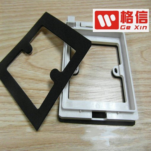 插座槽膠墊阻燃防火型，消防標(biāo)準(zhǔn)插座面板密封墊，B2級(jí)防火膠墊圖片