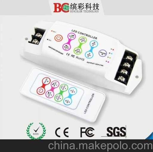 觸摸型RGB控制器，LED燈帶控制器，RF無(wú)線(xiàn)控制器圖片